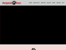 Tablet Screenshot of pampered4paws.com